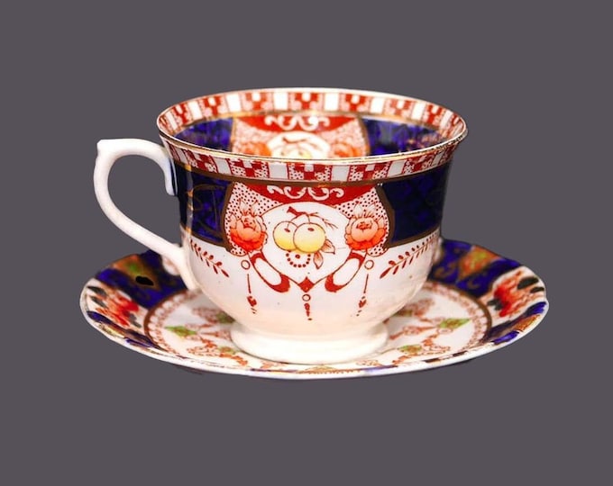 Royal Vale | Colclough 3702 Imari cup and saucer set. Bone china made in England.
