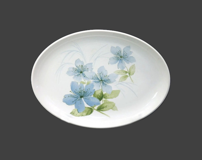 Crown Lynn Sapphire oval platter made in New Zealand.