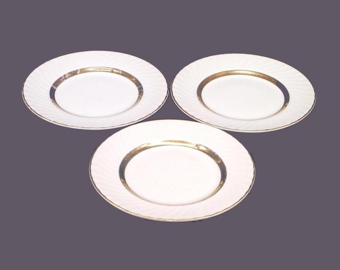 Three Barratts Golden Anniversary bread plates made in England.