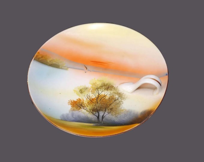 Antique Morimura | Noritake | hand-painted Nippon lemon dish | lemon serving dish. Minor flaw (see below).