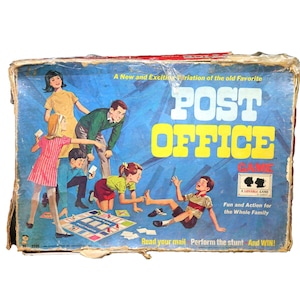 Post Office board game published 1968 Hasbro | Hassenfelt. Game of stunts. Complete.