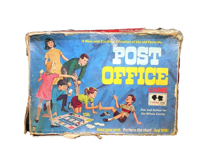 Post Office board game published 1968 Hasbro | Hassenfelt. Game of stunts. Complete.