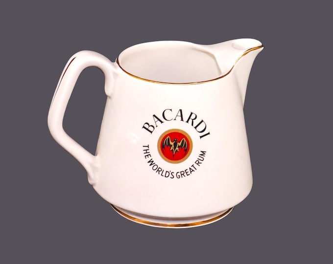 Arklow Bacardi The World's Great Rum water or soda jug made in Ireland.