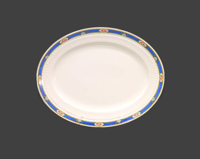 Antique art-nouveau Wedgwood Florence oval turkey platter. Wedgwood Imperial Ivory made in England. Flaws (see below).