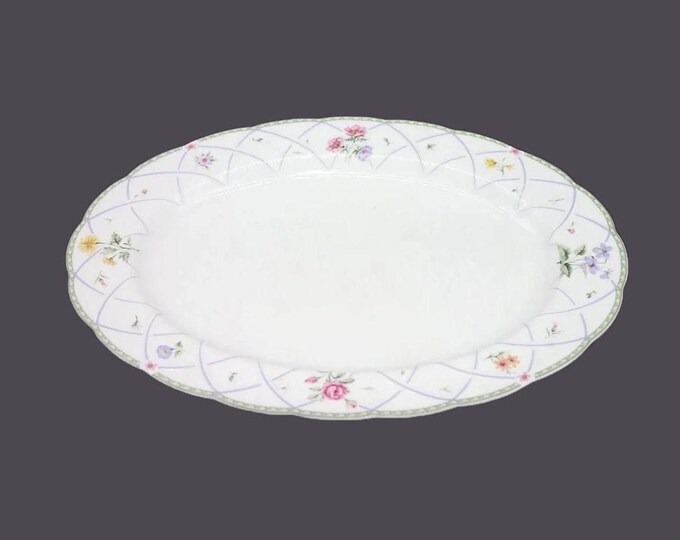 Vintage Mikasa Spring Prose oval platter.