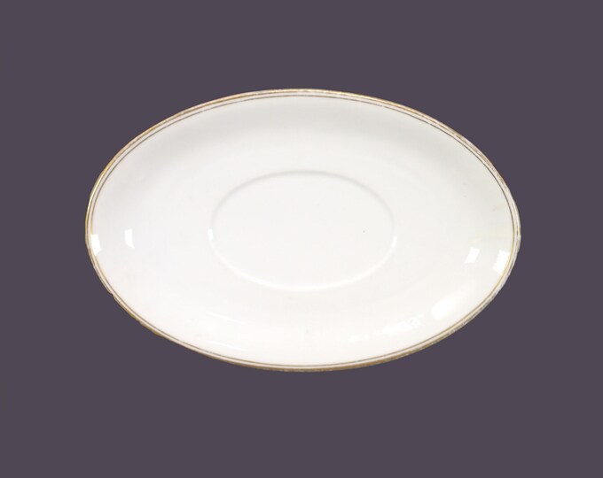 Antique MZ Austria | Altrohlau A-1936 oval gravy boat under-plate only.