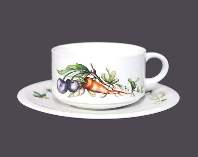 Villeroy & Boch VIL34 garden vegetable cup and saucer | soup set made in Luxembourg.