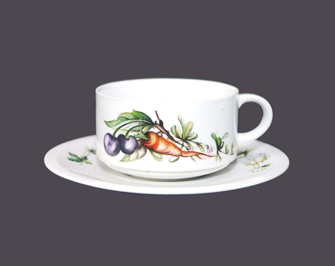 Villeroy & Boch VIL34 garden vegetable cup and saucer | soup set made in Luxembourg.