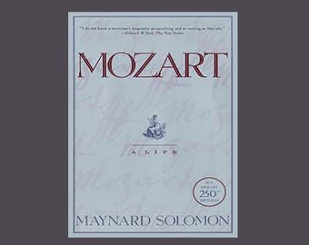 Mozart first-edition hardcover book by Maynard Solomon. Harper Collins USA.
