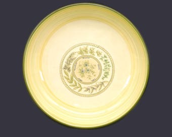 Vintage Tre Ci round pasta serving bowl made in Italy. Herbs.
