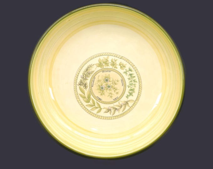 Tre Ci TCI30 round pasta serving bowl made in Italy. Basilico and other herbs.