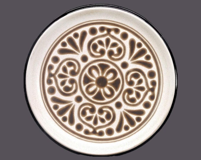 Noritake New Santa Fe stoneware chop plate, service plate, round platter. Folk Stone Stoneware made in Japan.