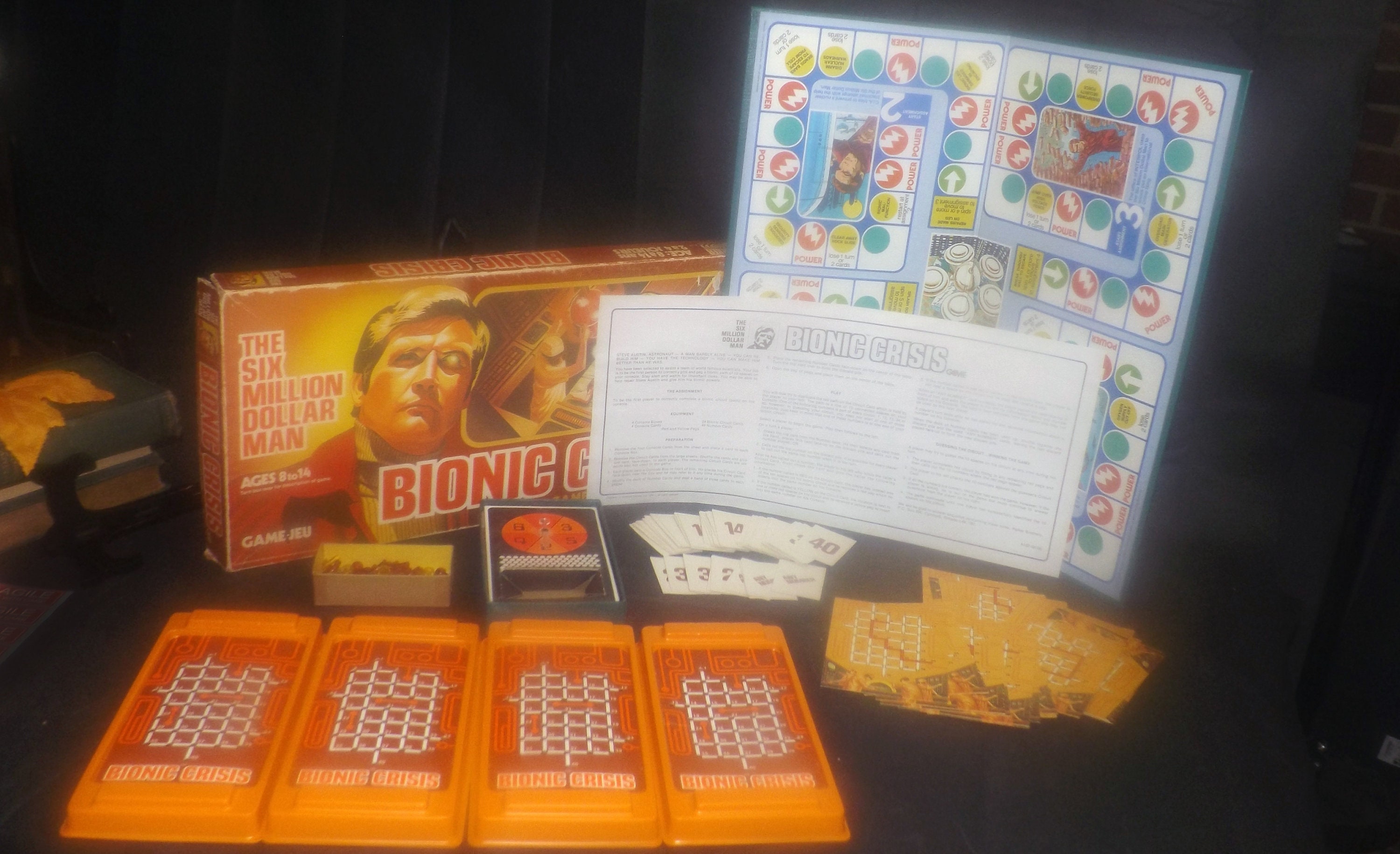 Vintage Bionic Crisis Board Game SPARES **Choose From List** Six Million Dollar 