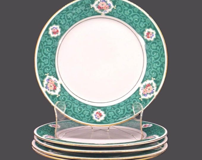 Five Tienshan Fine China Chanticleer large dinner plates.
