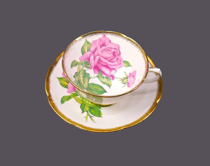 Collingwood Brothers Tudor Rose bone china cup and saucer set made in England.