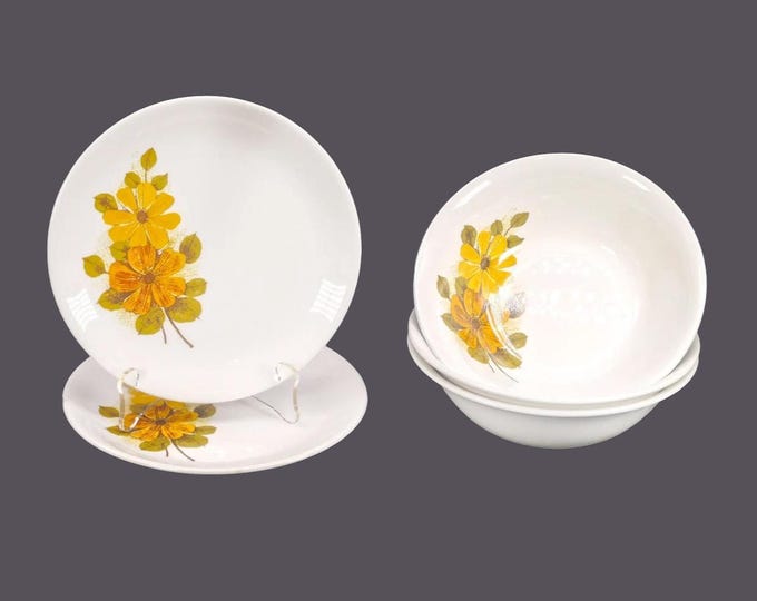 Myott MYO54 cereal bowls or dessert plates. Sandstone Ware made in England. Choose pieces below. Sold separately.