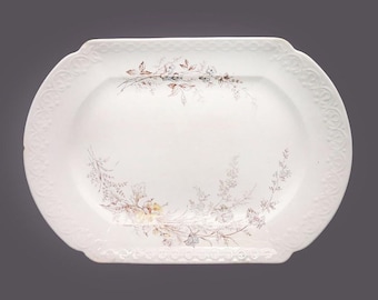 Antique Victorian Johnson Brothers JB355 oval platter or tureen underplate. England.