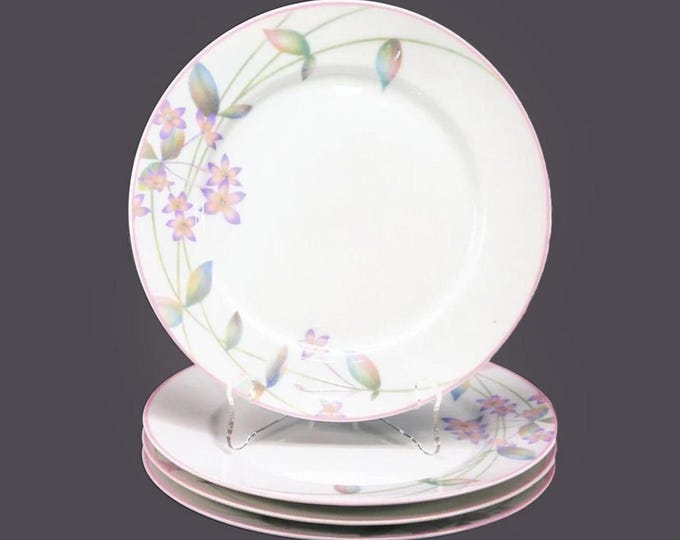 Four Denby Symphony salad plates. Pastel Collection made in Portugal.