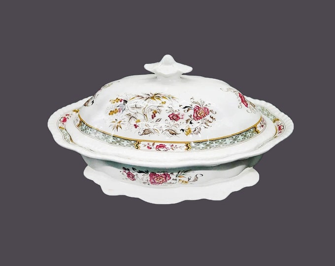 William Adams Jeddo covered serving bowl made in England.
