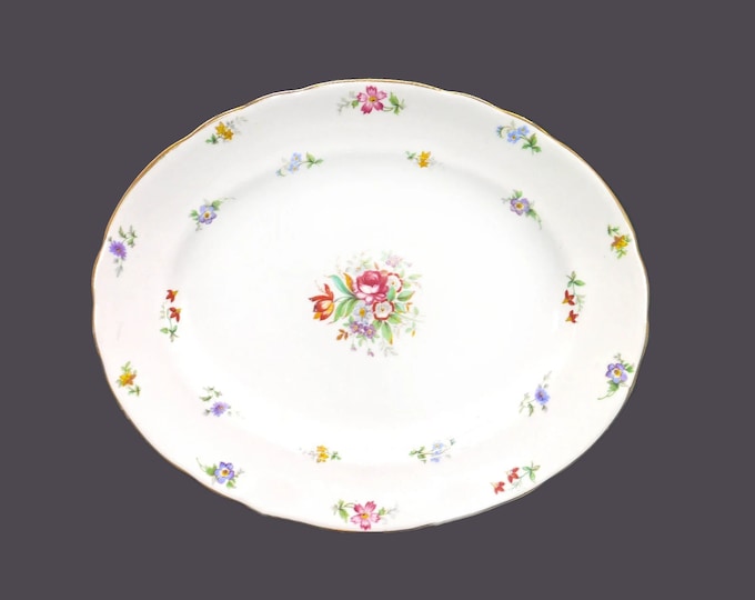 Tuscan Bone China Bouquet oval platter made in England.
