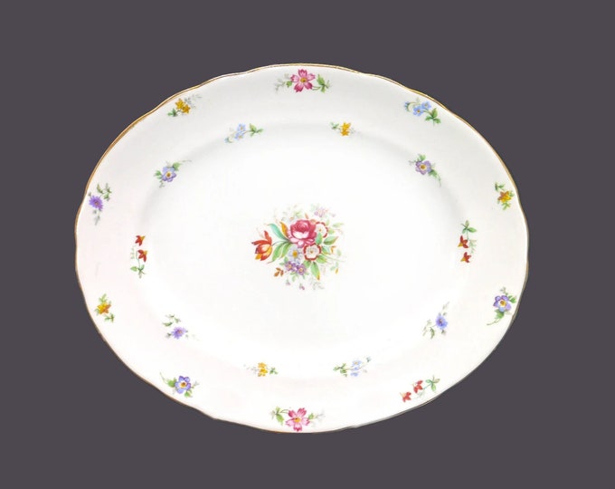 Tuscan Bone China Bouquet oval platter made in England.