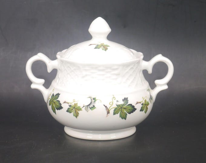Simpsons Potters Concord covered sugar bowl made in England.