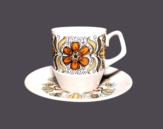Retro Wood & Sons Boutique cup and saucer set. Alpine White ironstone made in England. Sold individually. Hard to find.