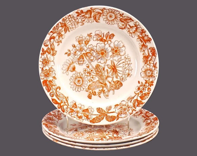 Four Broadhurst Richmond dinner plates made in England.