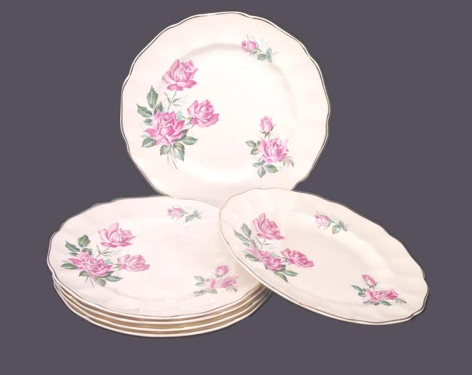 Six Johnson Brothers JB451 bread, dessert plates. Old Chelsea Ironstone made in England.