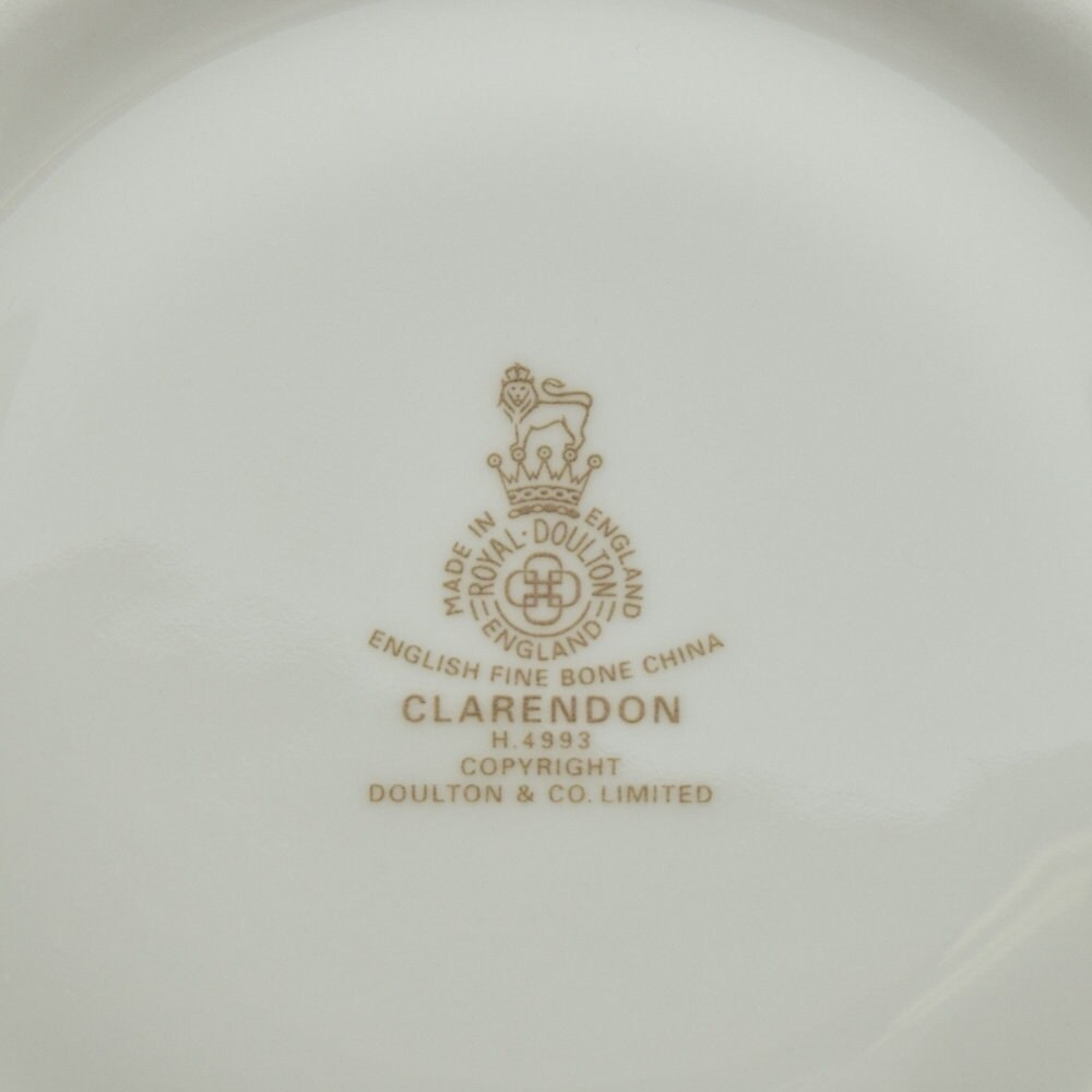 Royal Doulton Clarendon H4993 bone china cup and saucer set made in