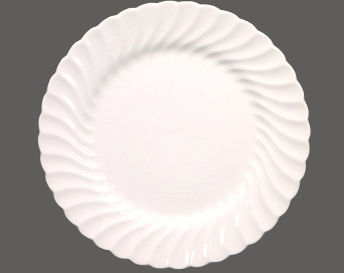 Johnson Brothers Regency White Chef's favorite all-white dinner plate made in England. Sold individually.