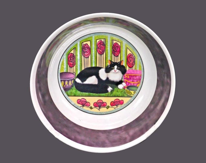 Vintage Melaware Fatcat Serving Bowl: 1980s Cat Lover Gift