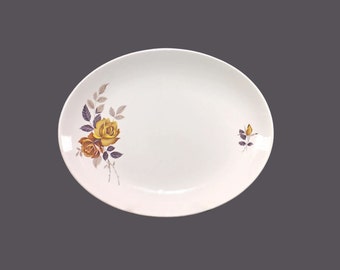 Myott China-Lyke oval platter. Yellow and gold roses. Similar pattern to Coleen.