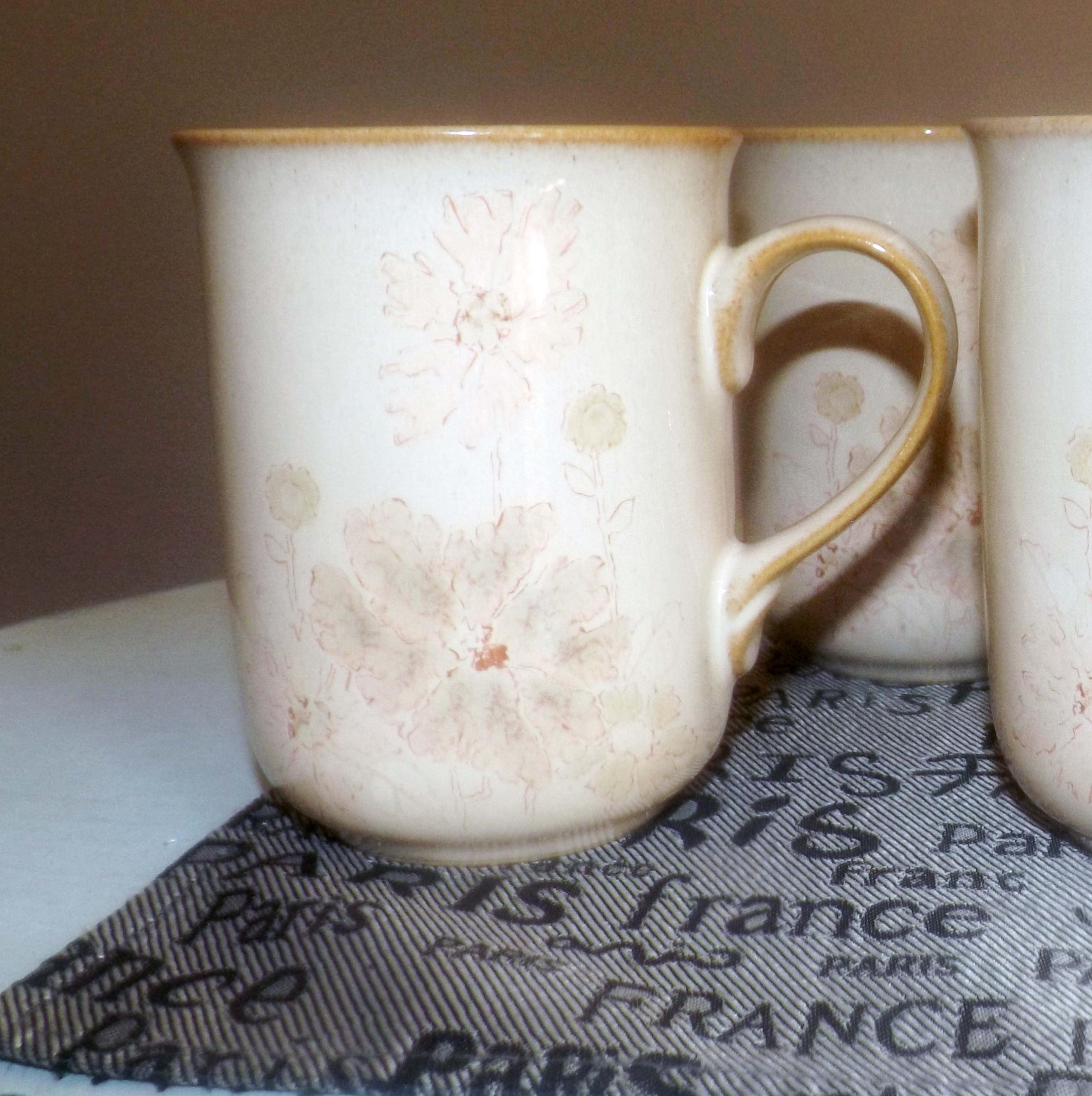 Vintage (1987) Denby England Sandalwood coffee tea mug. Muted, earth