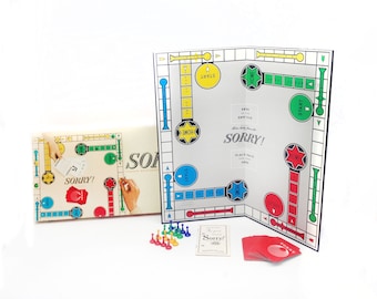 Vintage Sorry board game. Parker Brothers 1964. Complete.