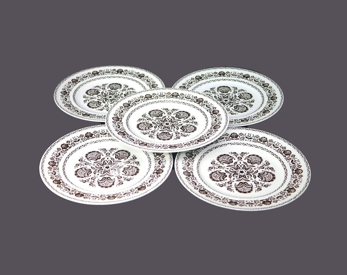 Five Wood & Sons Wellesley luncheon plates made in England.