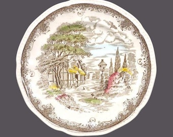 Vintage Kensington Staffords Shakespeare's Sonnets bread plate. Anne Hathaway's Cottage.