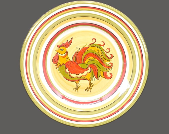 Tabletops Gallery | HD Designs Rafeal Rooster salad plate. Flaws (see below). Sold individually.