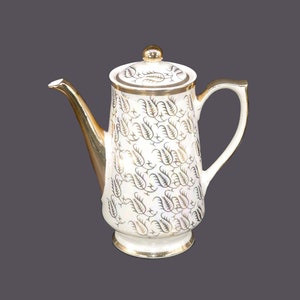 Genco iridiscent lusterware five-cup coffee pot made in Japan.