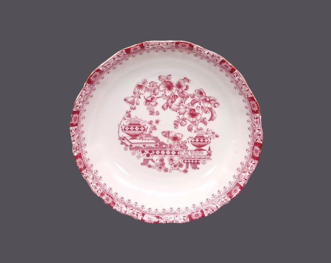 Seltmann Weiden SLT191 red transferware coupe soup bowl. Theresia Chinoiserie porcelain made in Bavaria.