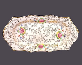 Vintage James Kent 3086 Floral Chintz Dish, Tray Made in England