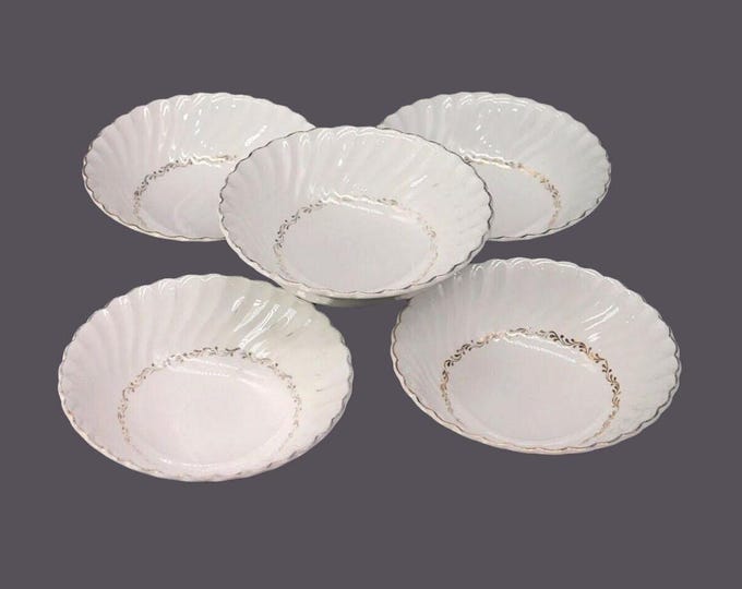 Vintage Johnson Brothers JB671 cereal bowls made in England. 5 bowls.