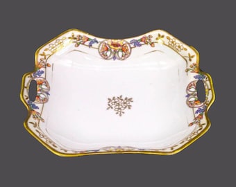 Antique Noritake Nippon Hand-Painted Floral Candy Dish