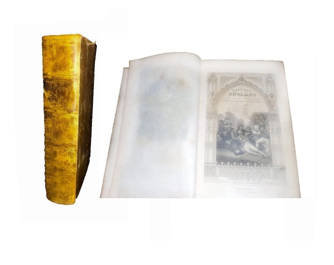 Antique 1832 History of Britain, J.R. Miller Leather-Bound Book