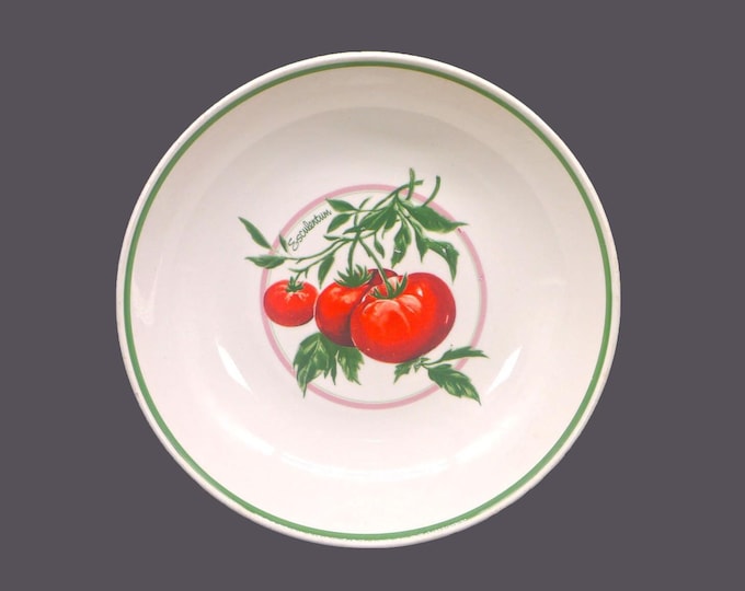 Himark Esculentum Tomatoes round salad or pasta serving bowl made in Italy.
