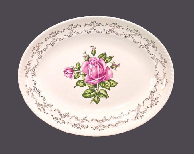 British Empire Ware | Sovereign Potters Rosebud oval platter.