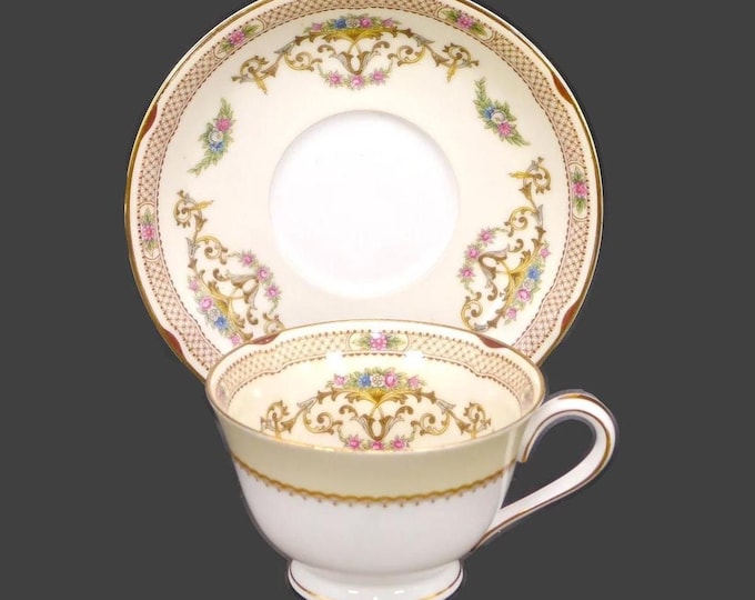 Noritake Berwick 5043 bone china cup and saucer set made in Japan.
