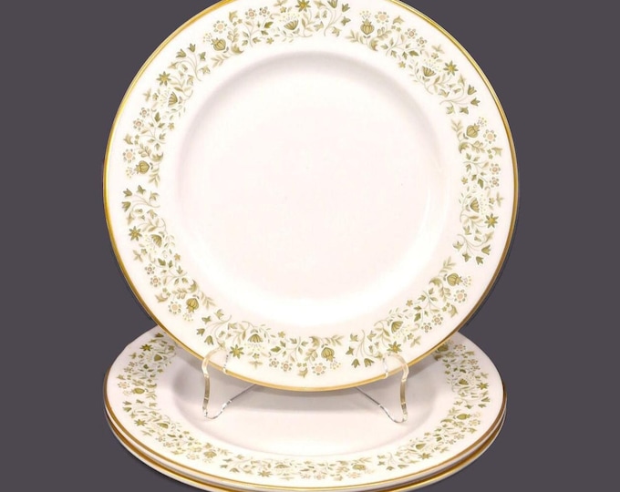 Three Royal Doulton Westfield TC1081 salad plates. Bone china made in England.