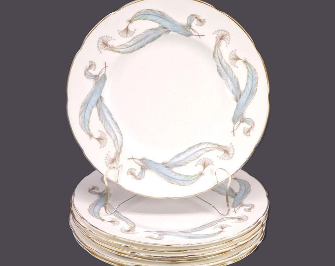 Foley Pride bone china salad plates designed by Donald Brindley. Made in England. Choose quantity below.