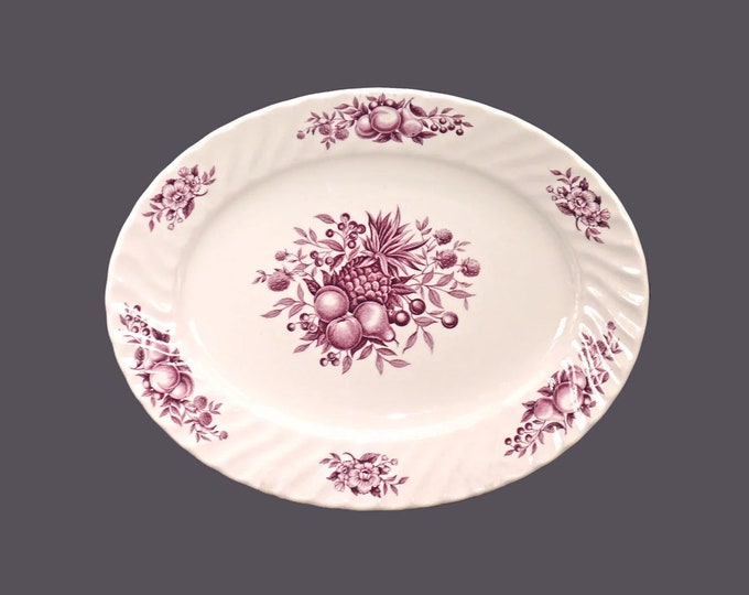 Swinnerton's Desire oval platter. Royal Wessex White ironstone made in England.